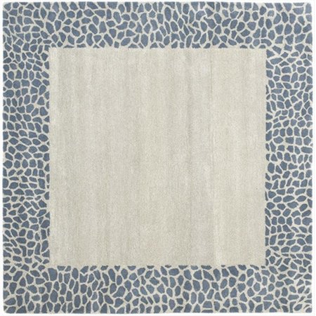 SAFAVIEH 5 x 8 ft. Medium Rectangle Contemporary Soho Silver and Grey Hand Tufted Rug SOH739B-5